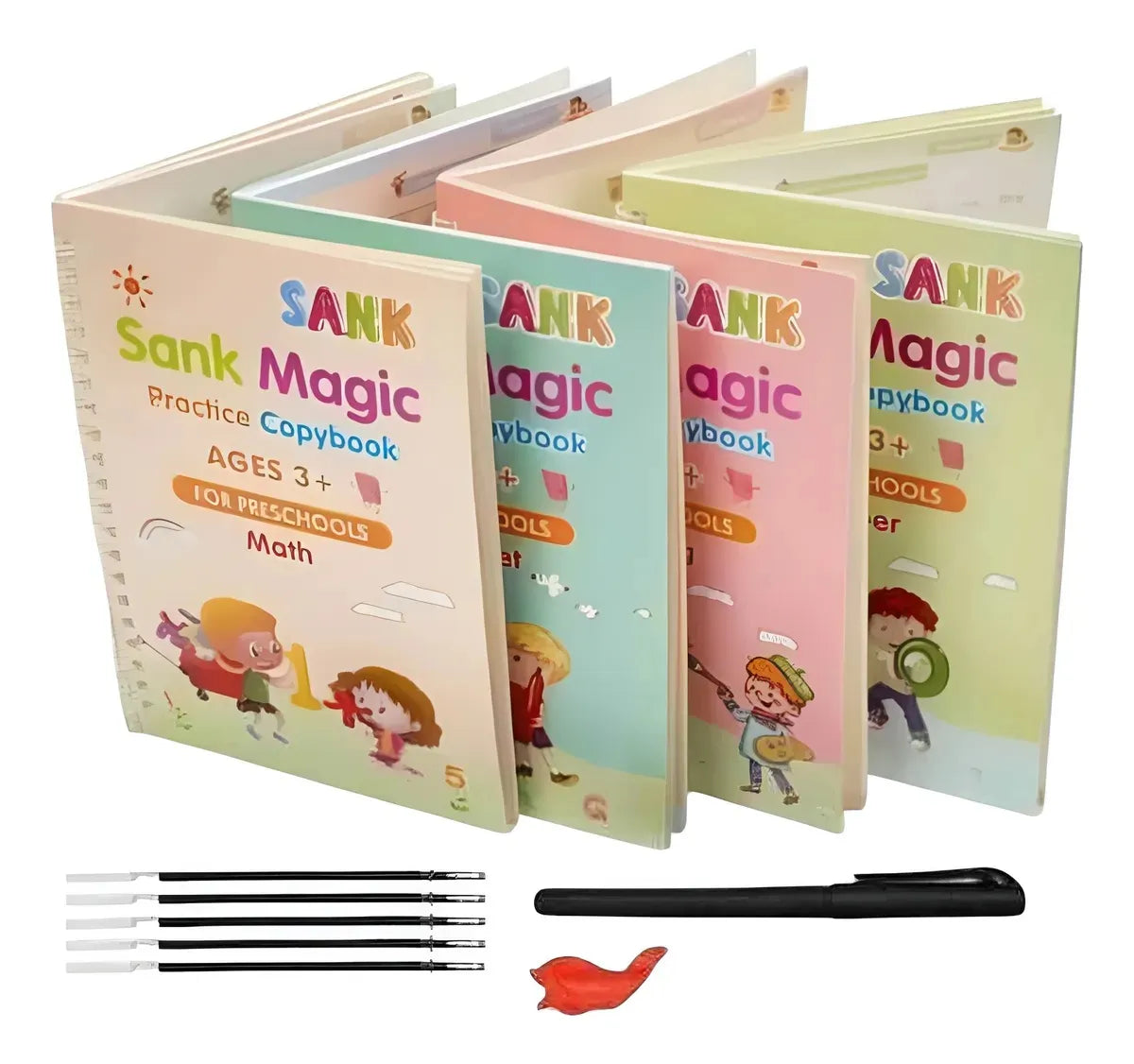 4 Libros Mágicos de Caligrafía