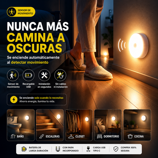 Nunca vuelvas a buscar el interruptor en la oscuridad