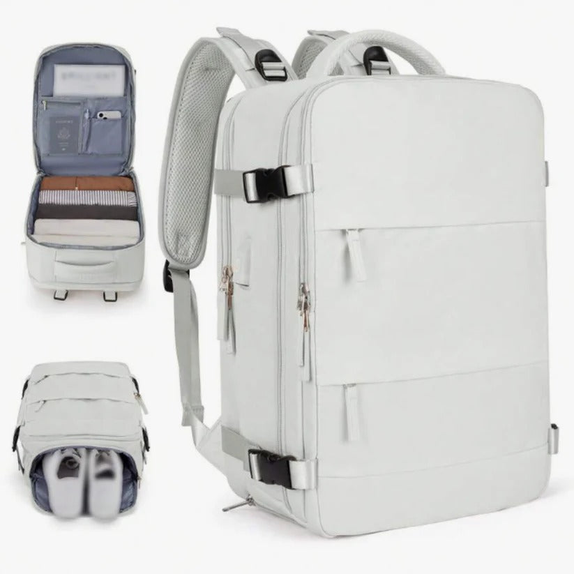 Mochila viajera expandible