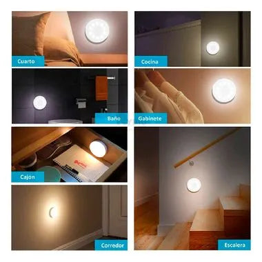 Foco LED con sensor de movimiento recargable