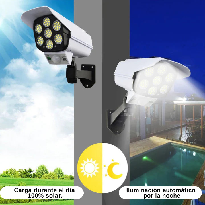 Foco LED Solar tipo Cámara